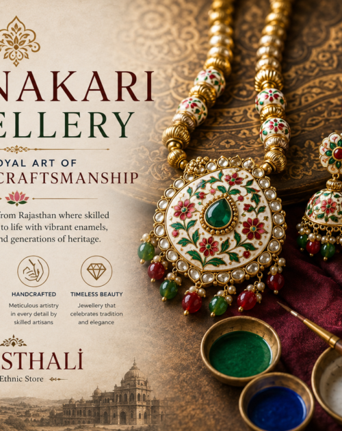 Traditional Rajasthani Meenakari jewellery