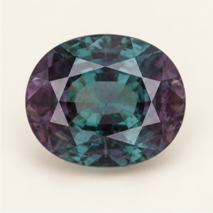 Illustrative view of a loose Alexandrite gemstone
