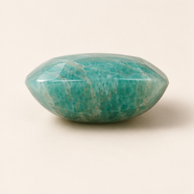 Illustrative view of a loose Amazonite gemstone
