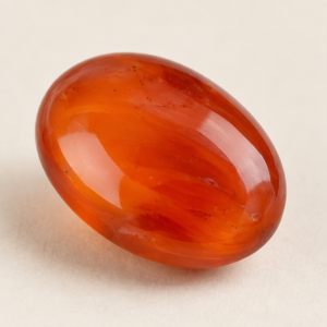 Illustrative view of a loose Carnelian gemstone