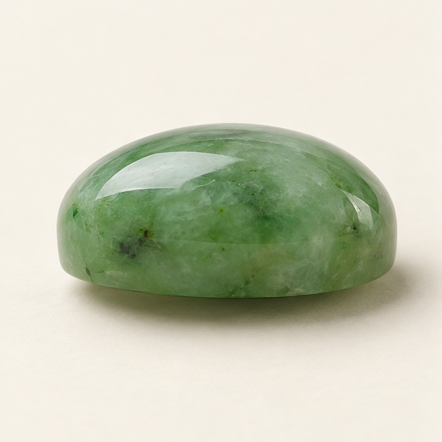 Illustrative view of a loose Jade gemstone