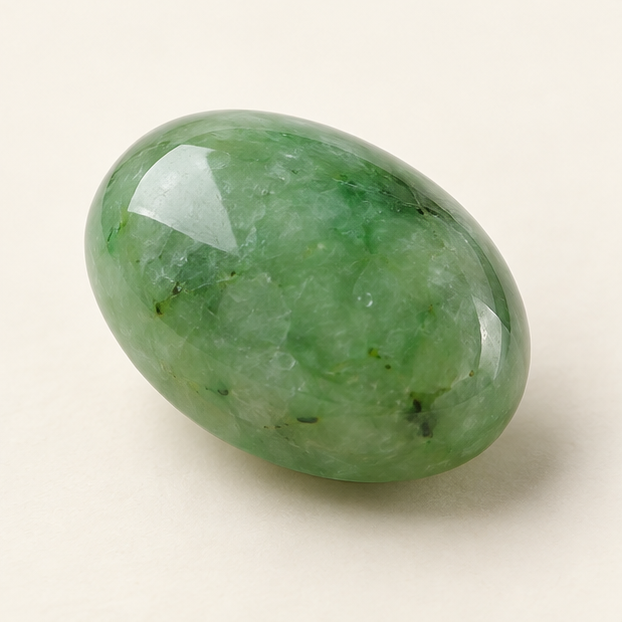 Illustrative view of a loose Jade gemstone