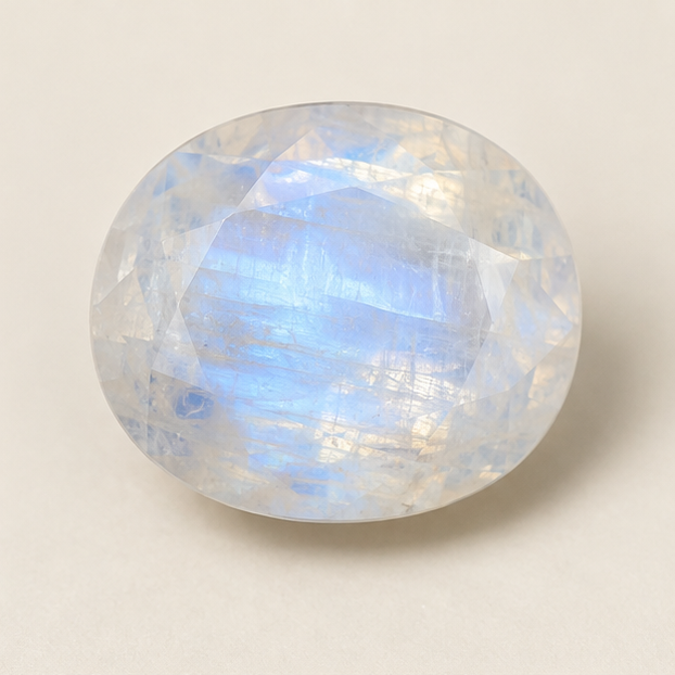 Illustrative view of a loose Moonstone gemstone