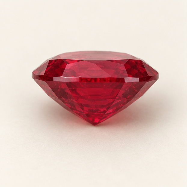 Illustrative view of a loose Ruby gemstone