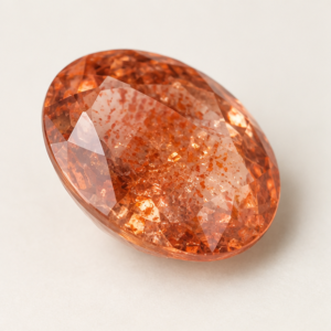 Illustrative view of a loose Sunstone gemstone