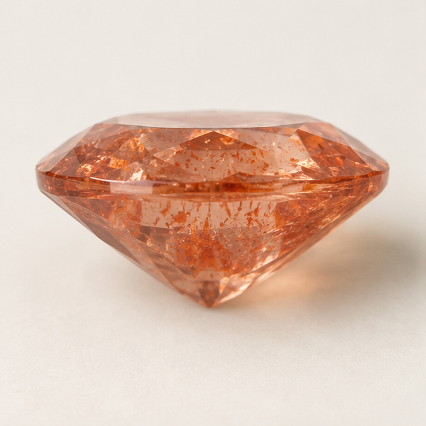 Illustrative view of a loose Sunstone gemstone