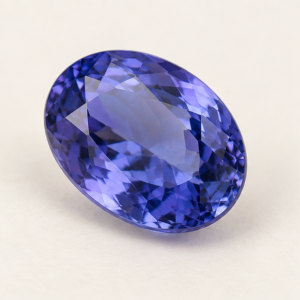 Illustrative view of a loose Tanzanite gemstone