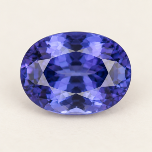 Illustrative view of a loose Tanzanite gemstone
