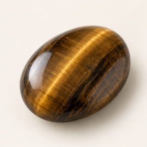 Illustrative view of a loose Tiger Eye gemstone
