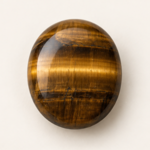 Illustrative view of a loose Tiger Eye gemstone