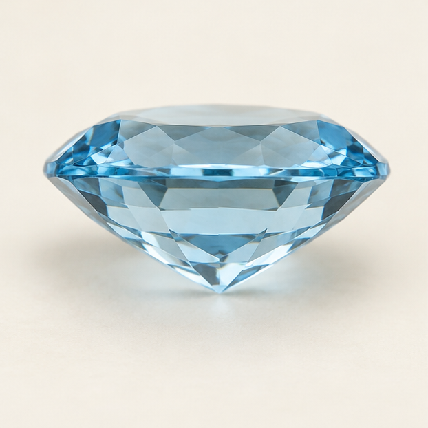Illustrative view of a loose Topaz gemstone