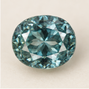 Illustrative view of a loose Zircon gemstone
