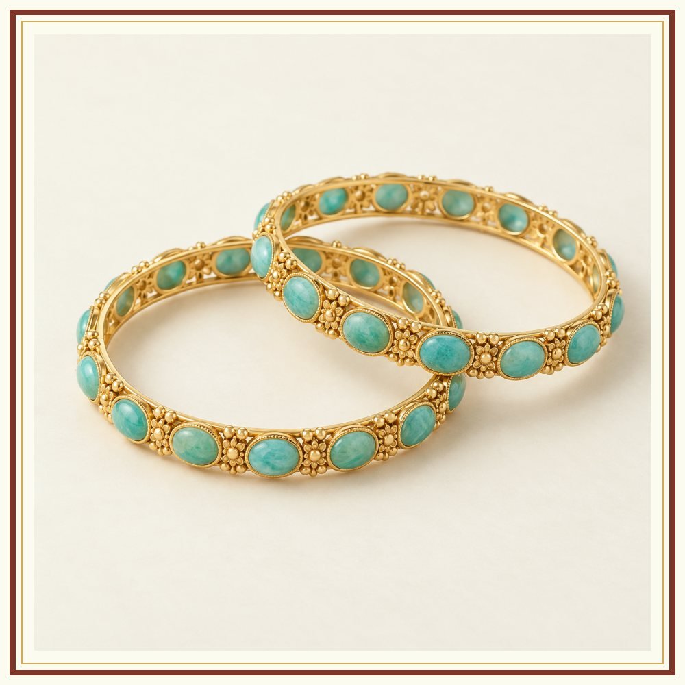 Amazonite Meera Bangles