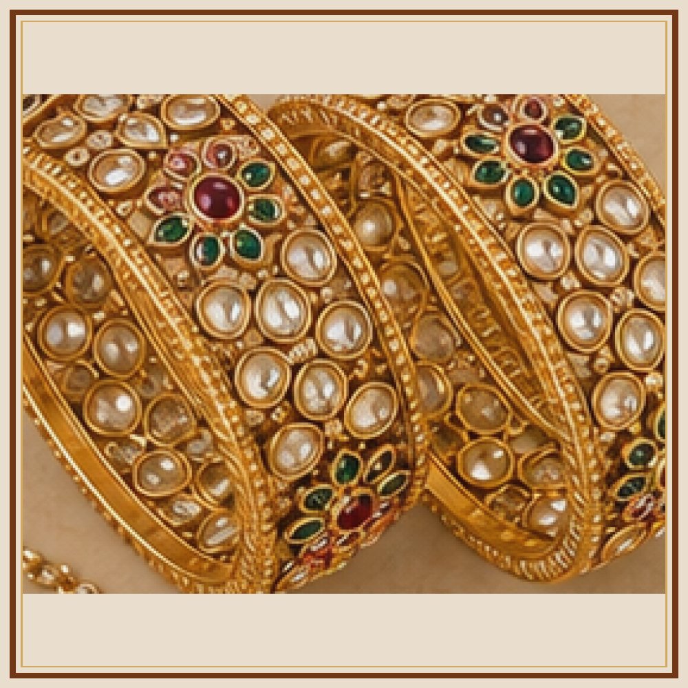 Amber Chand Kundan-Style Hoop Nath