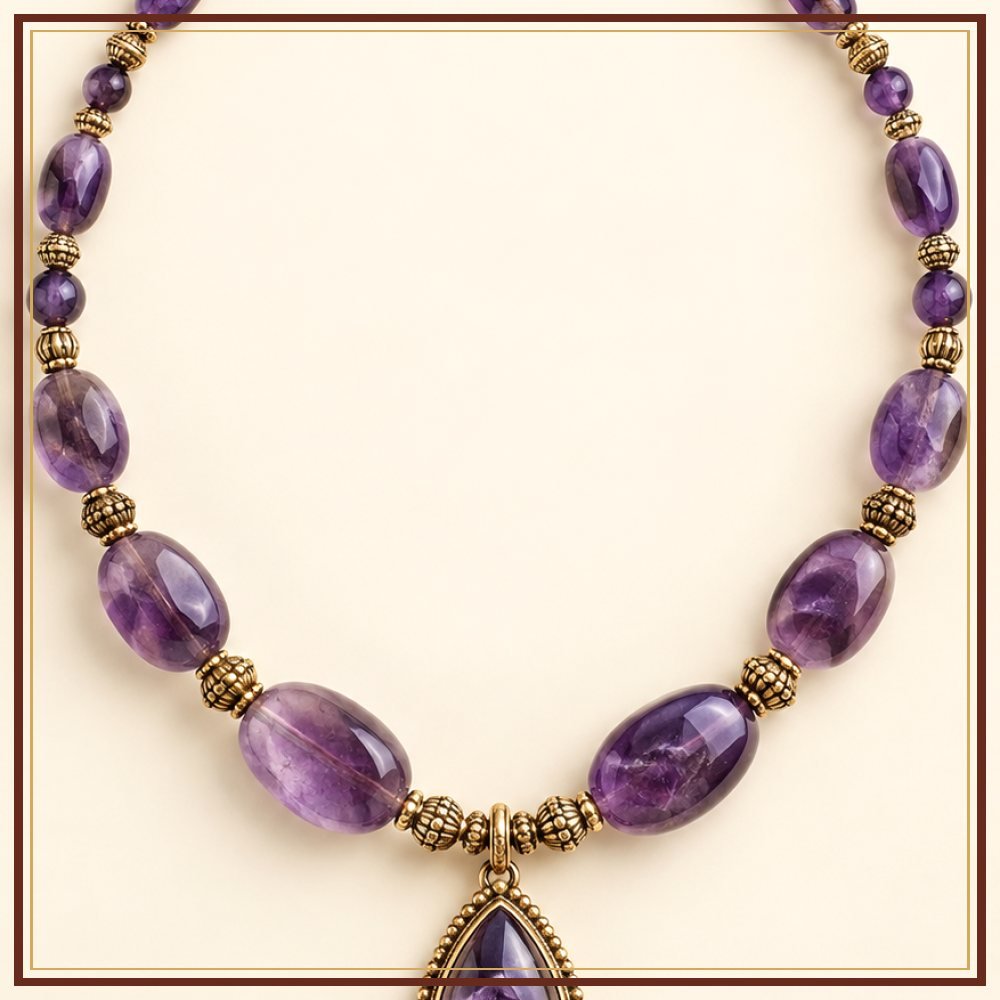 Aquamarine Jharna Necklace