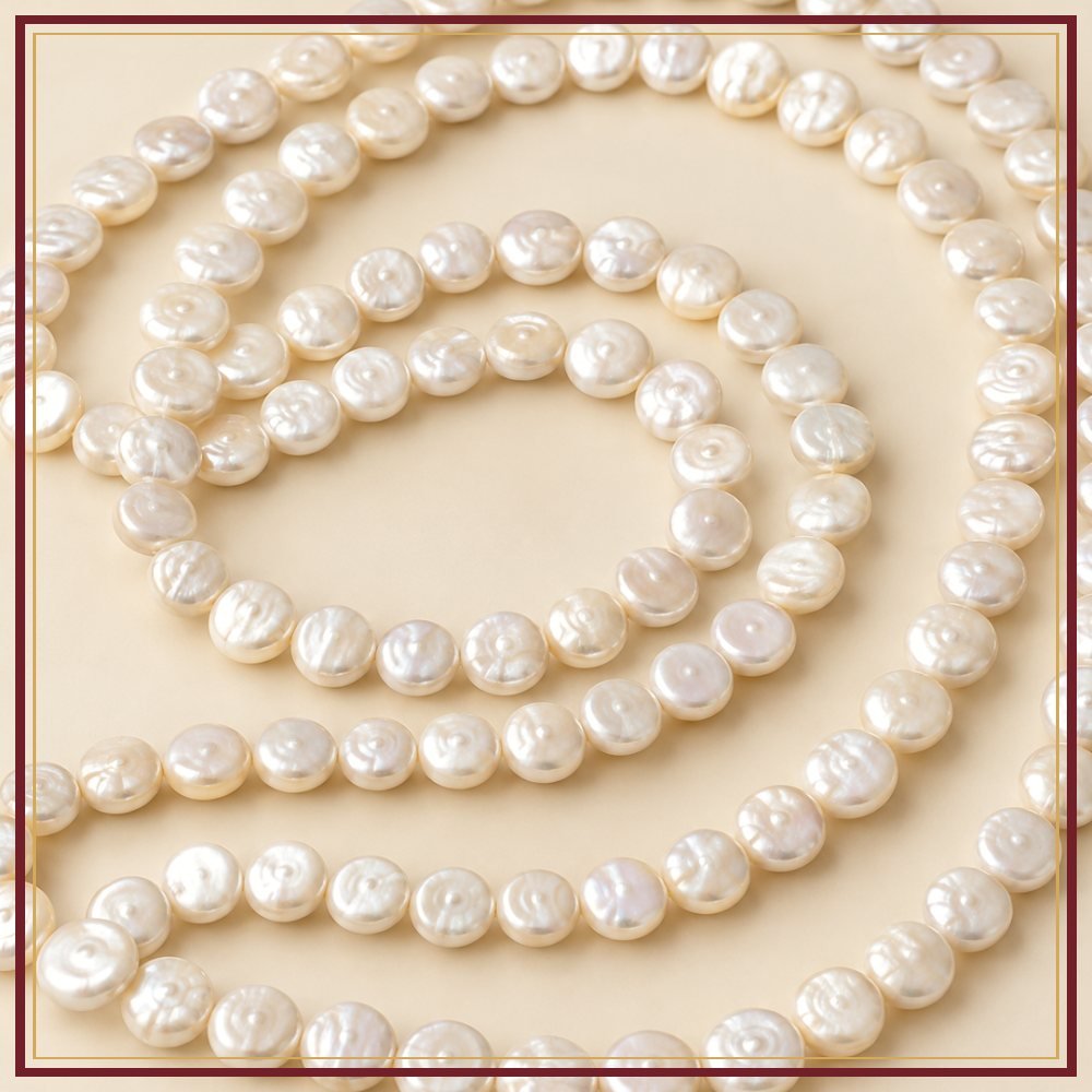 Button Pearl String – 5–6 mm