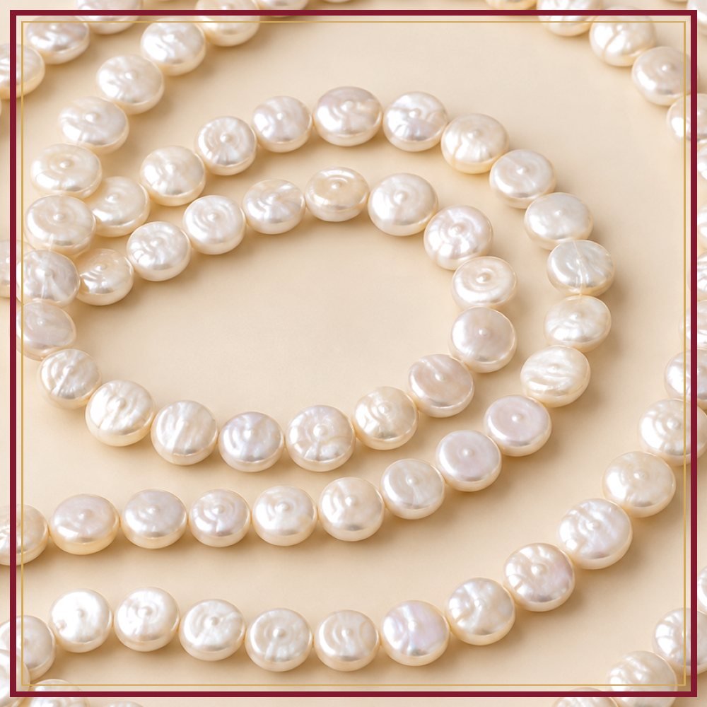Button Pearl String – 6–7 mm