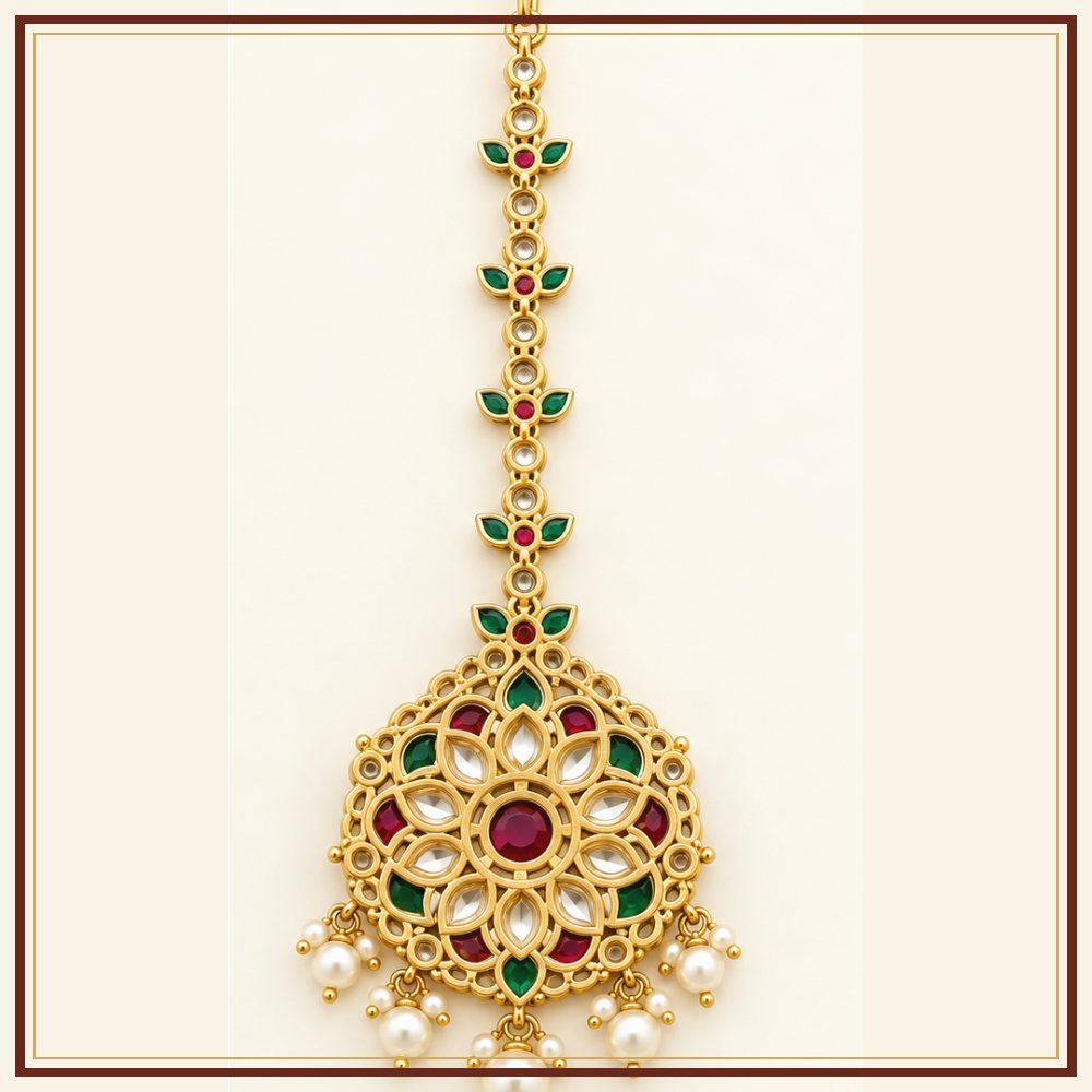Chand Baori Borla Rakhdi Headpiece