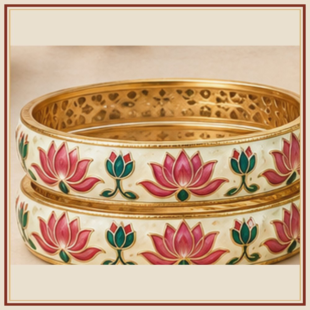 Chand Baori Meenakari Kada Heritage Edition