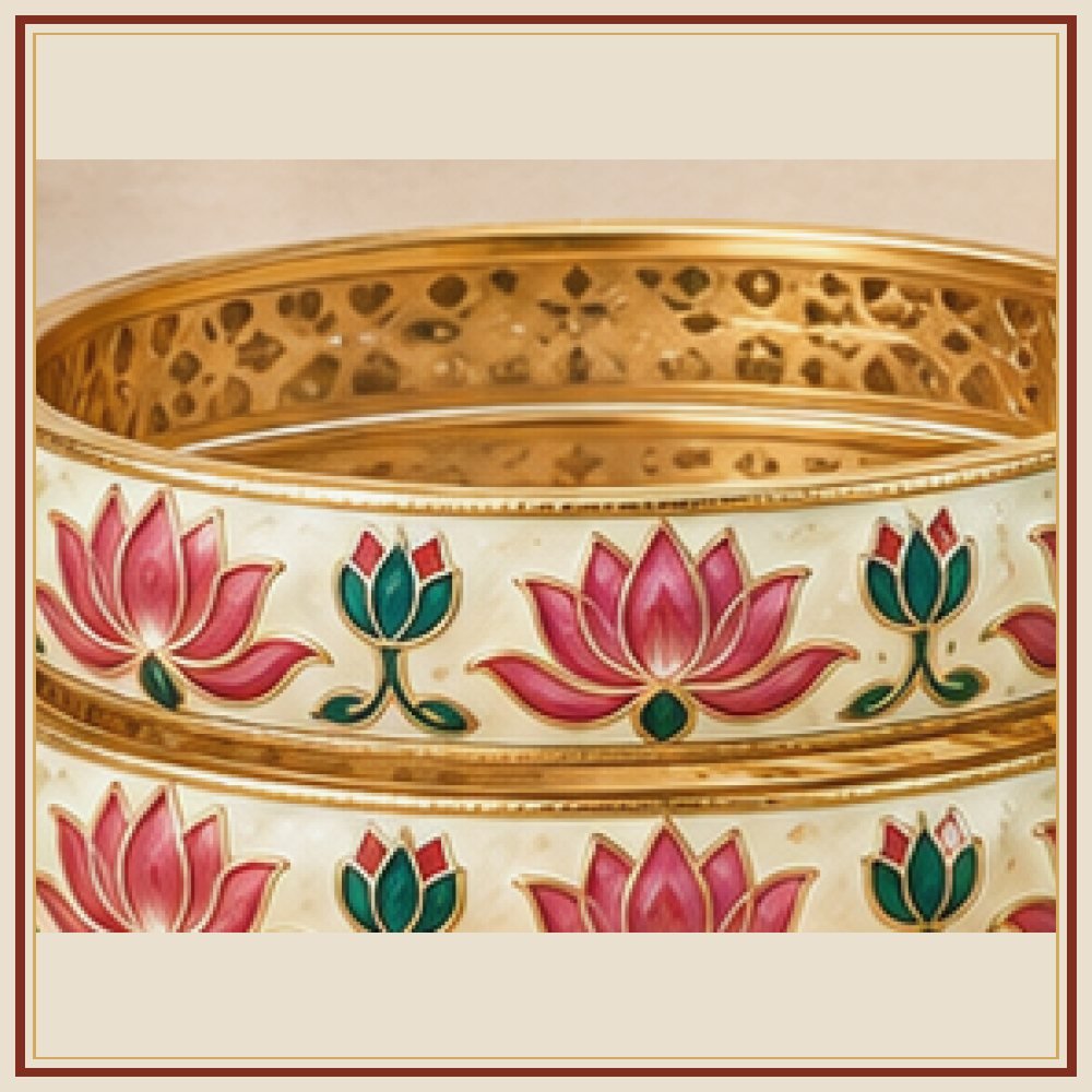 Chand Baori Meenakari Kada Heritage Edition