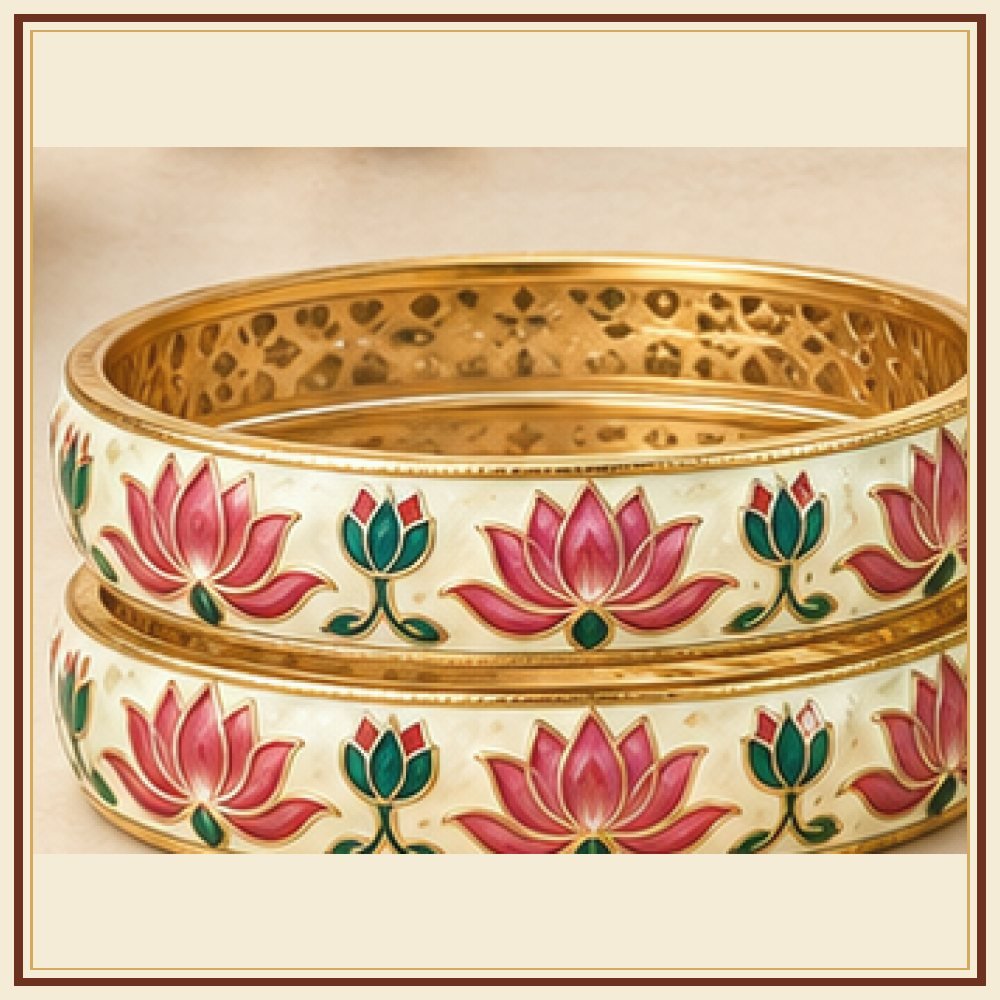 Chand Baori Meenakari Kada Heritage Edition