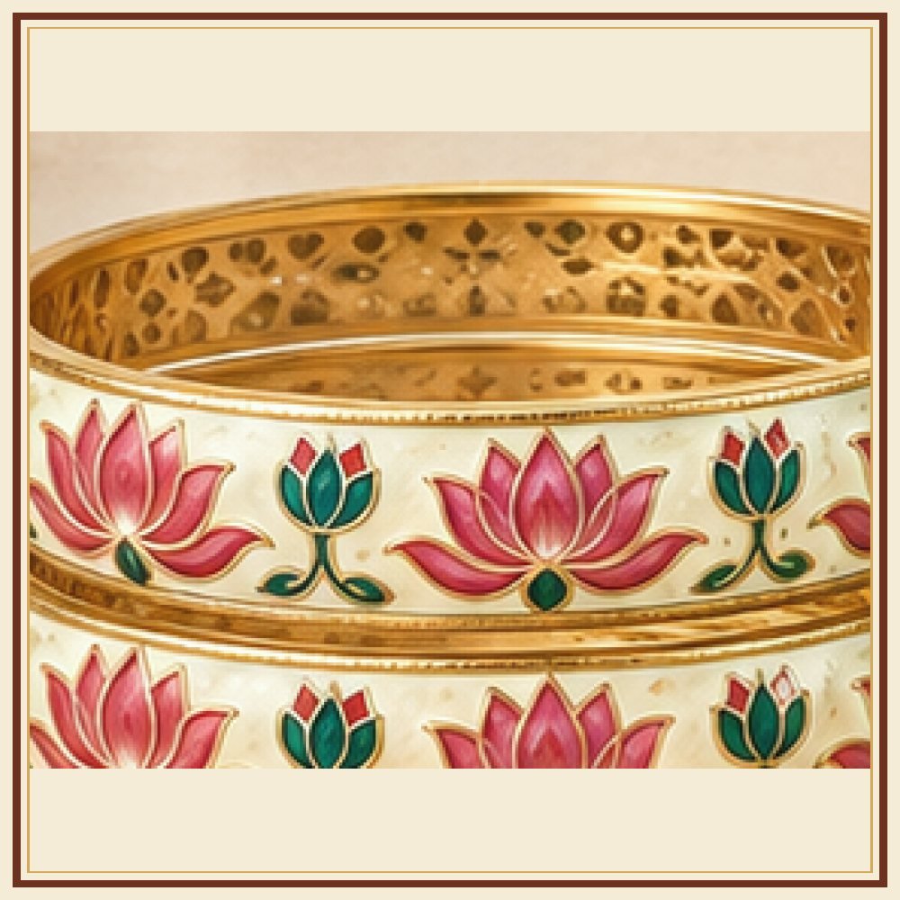 Chand Baori Meenakari Kada Heritage Edition