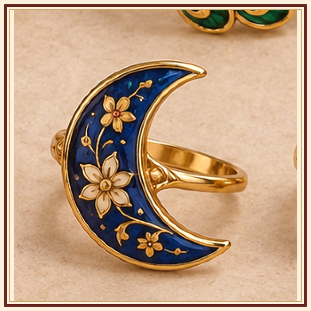Chand Baori Meenakari Ring Heritage Edition
