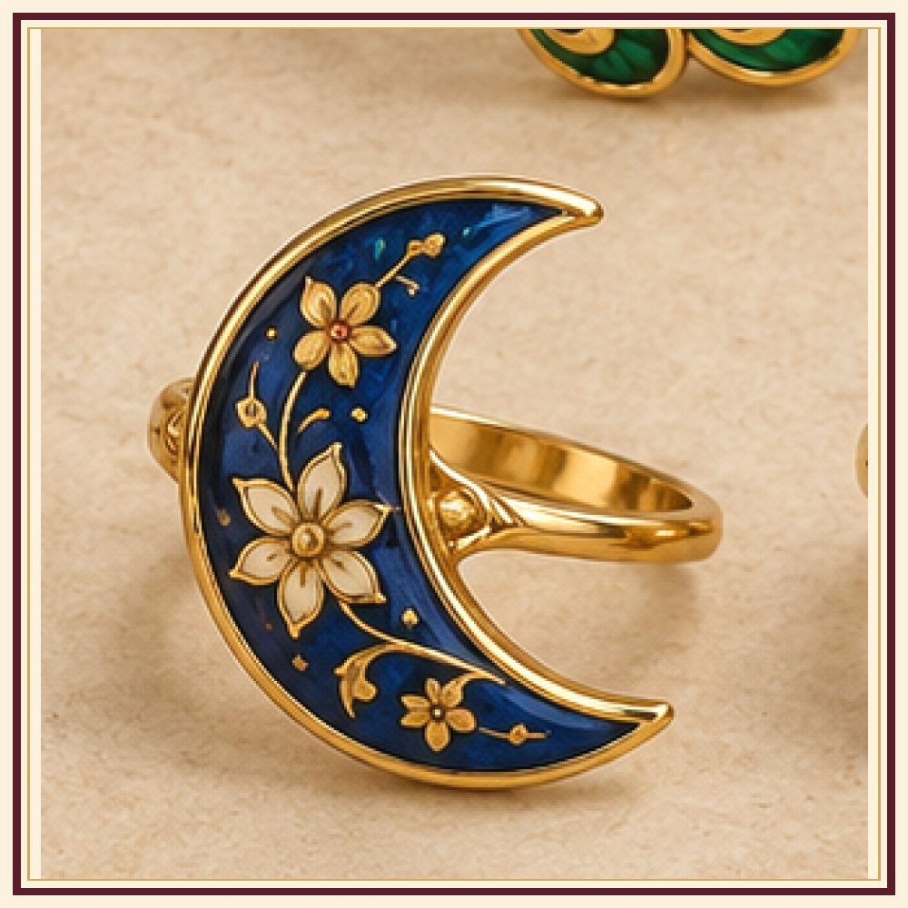 Chand Baori Meenakari Ring Heritage Edition