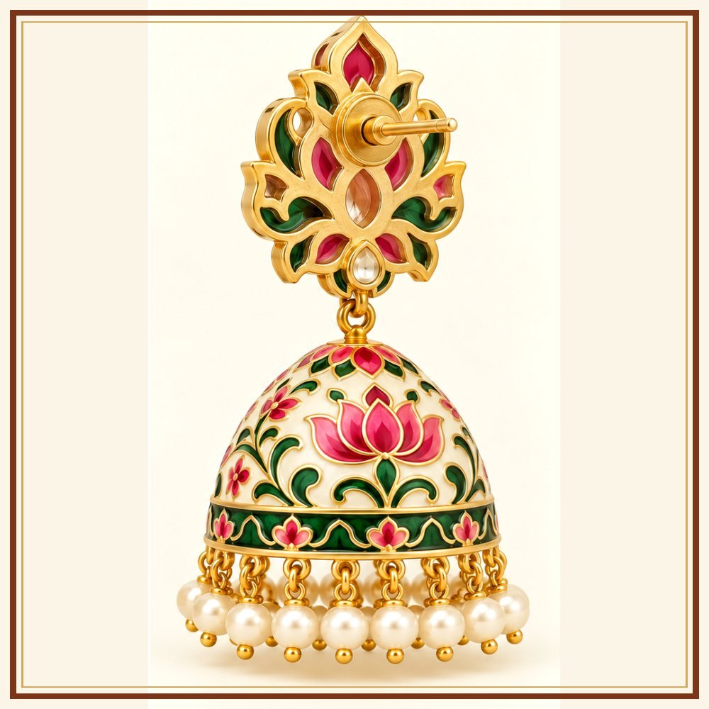 Chand Baori Moti-Style Earrings Heritage Edition