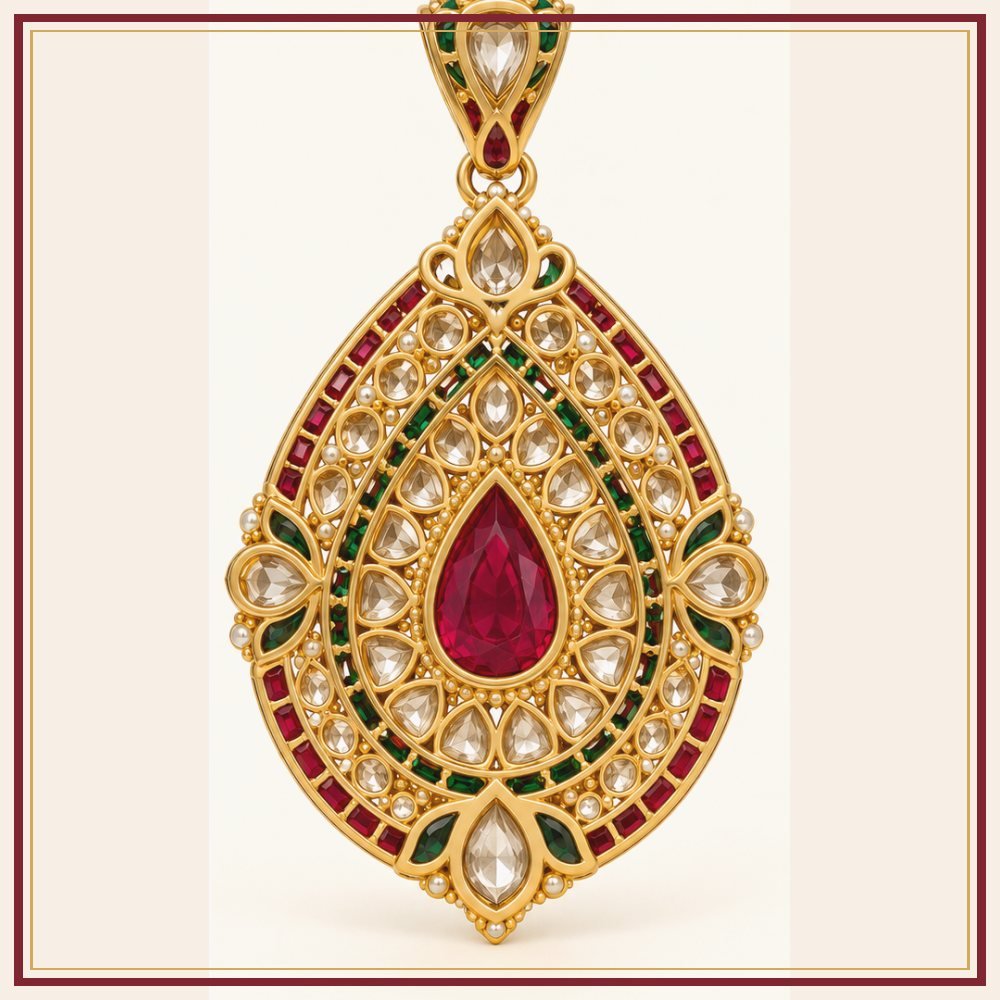 Chand Baori Oxidized-Metal Folk Ornament Heritage Edition