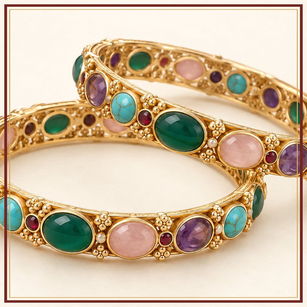 Chand Baori Semi-Precious-Style Bangles Heritage Edition