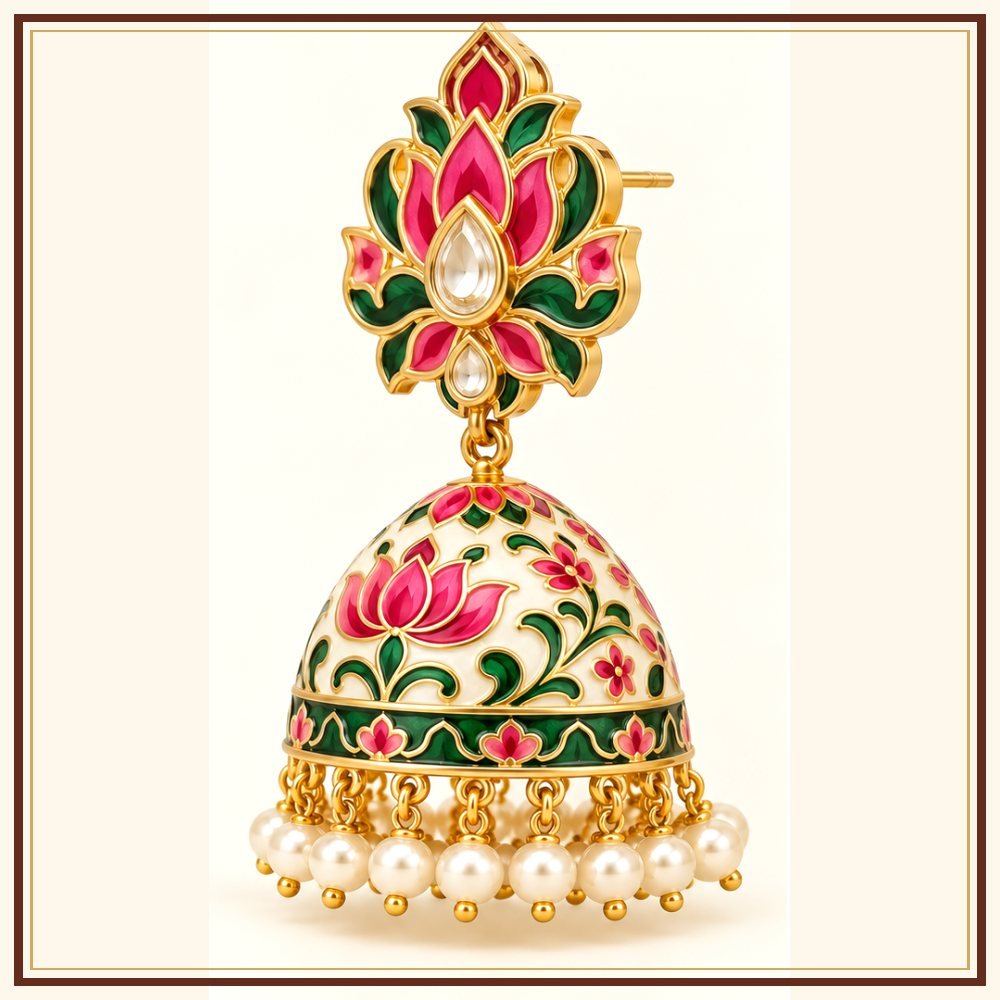Chand Baori Semi-Precious-Style Earrings Heritage Edition
