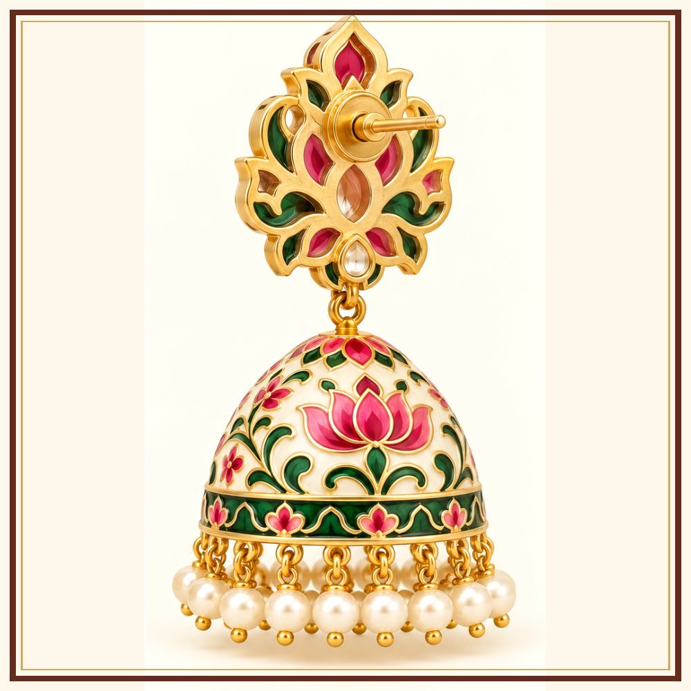 Chand Baori Semi-Precious-Style Earrings Heritage Edition