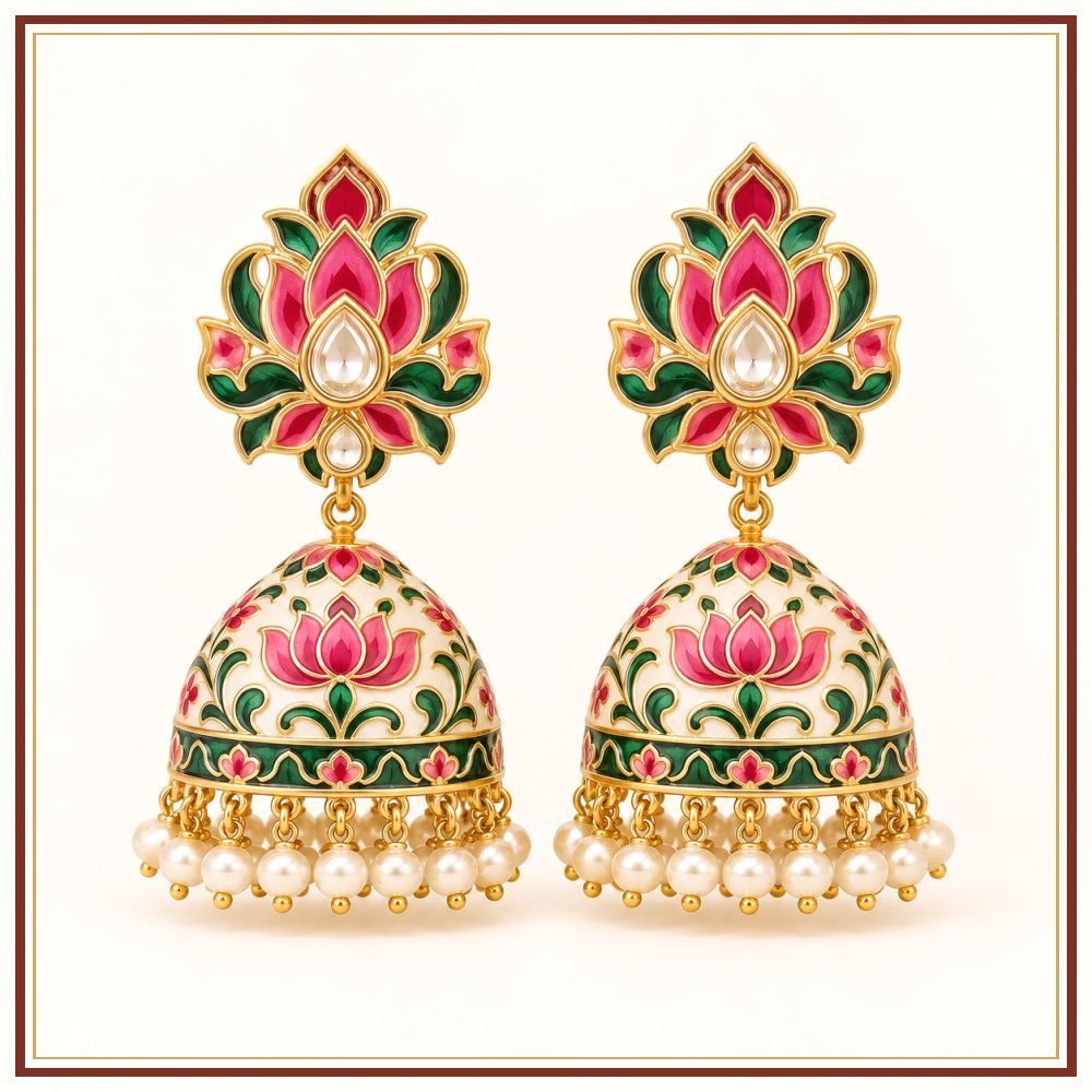 Chand Baori Semi-Precious-Style Earrings Heritage Edition