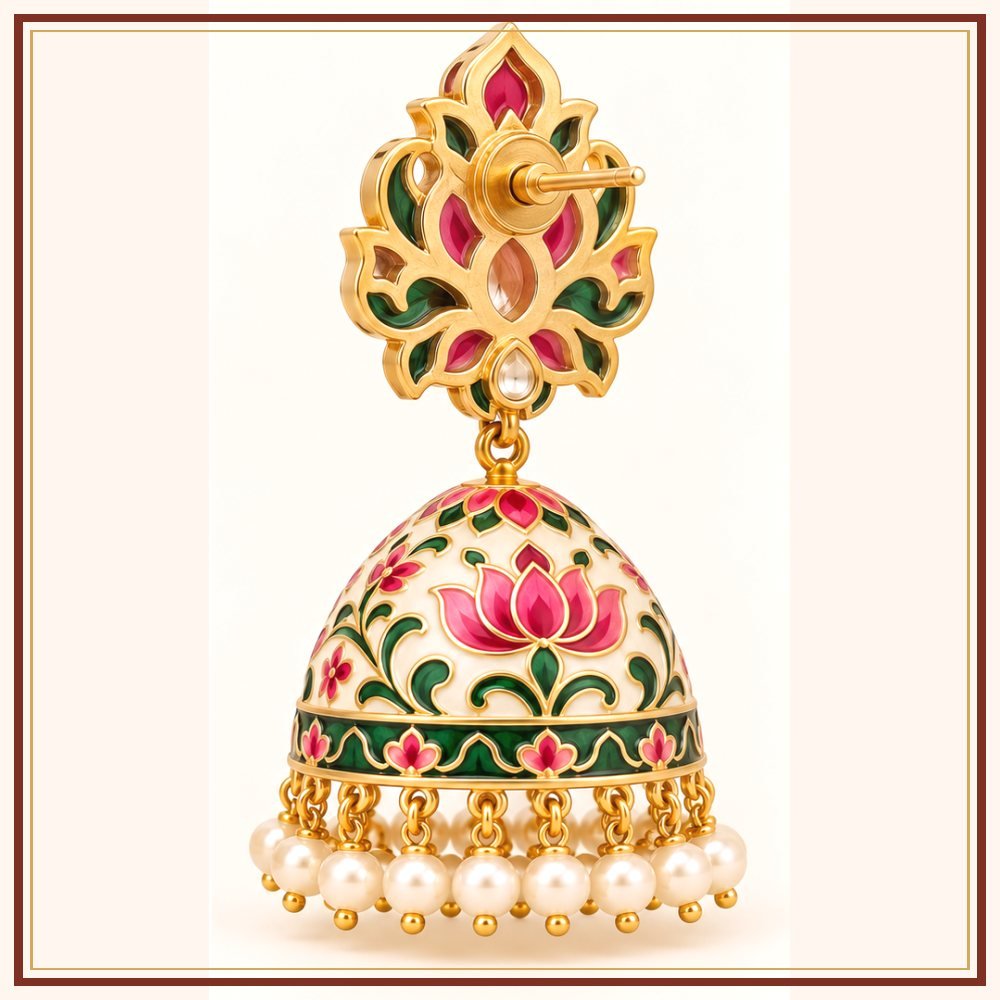 Chand Baori Semi-Precious-Style Earrings Heritage Edition