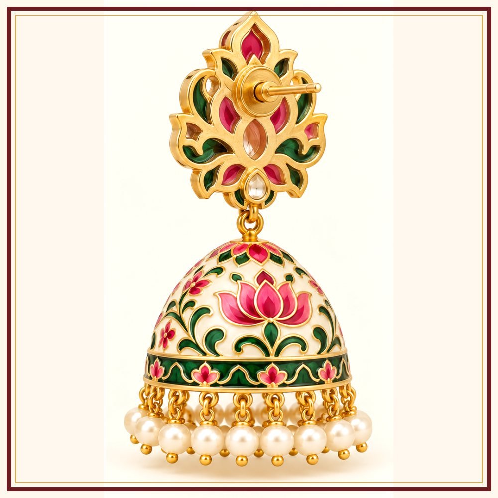 Chand Baori Semi-Precious-Style Earrings Heritage Edition