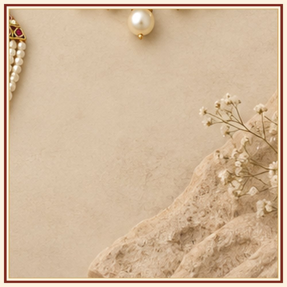 Chandni Moti Polki-Style Collar