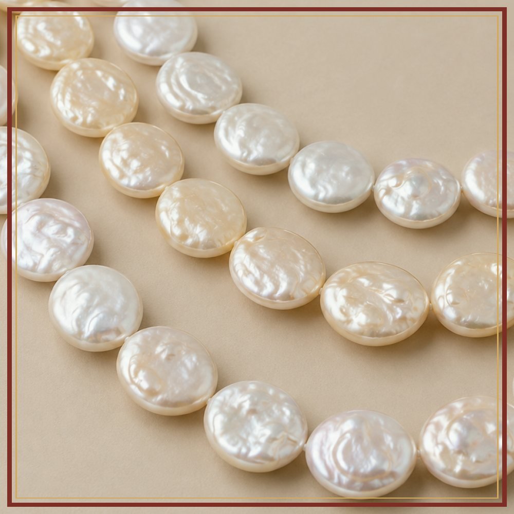 Coin Pearl String – 12–14 mm