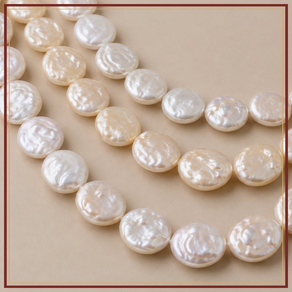 Coin Pearl String – 9–10 mm