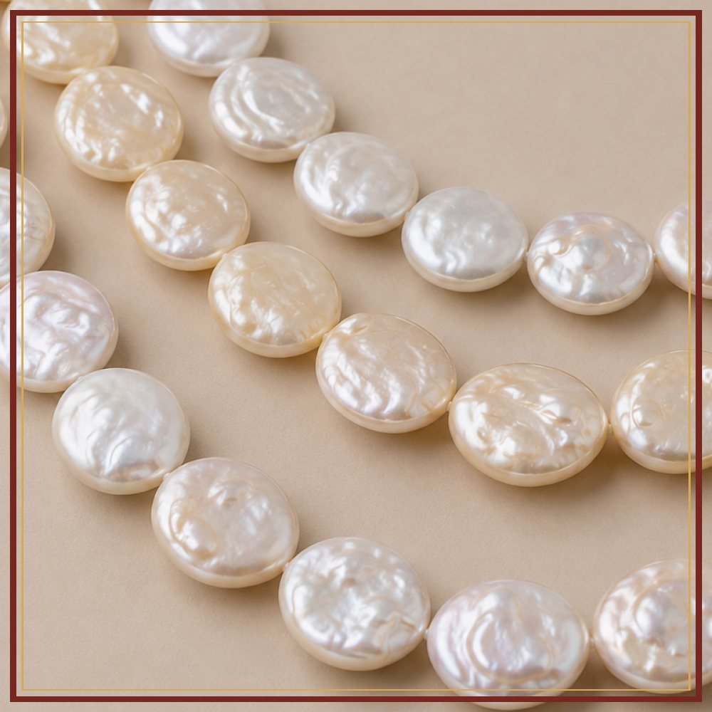 Coin Pearl String – 9–10 mm