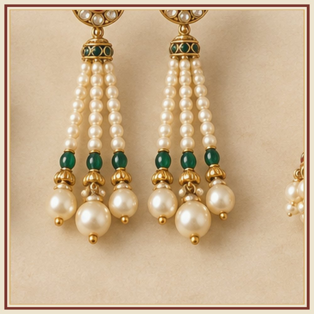 Dulhan Rajsi Moti Dome Jhumkas