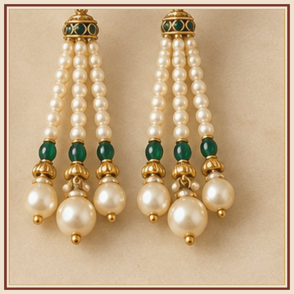 Dulhan Rajsi Moti Dome Jhumkas