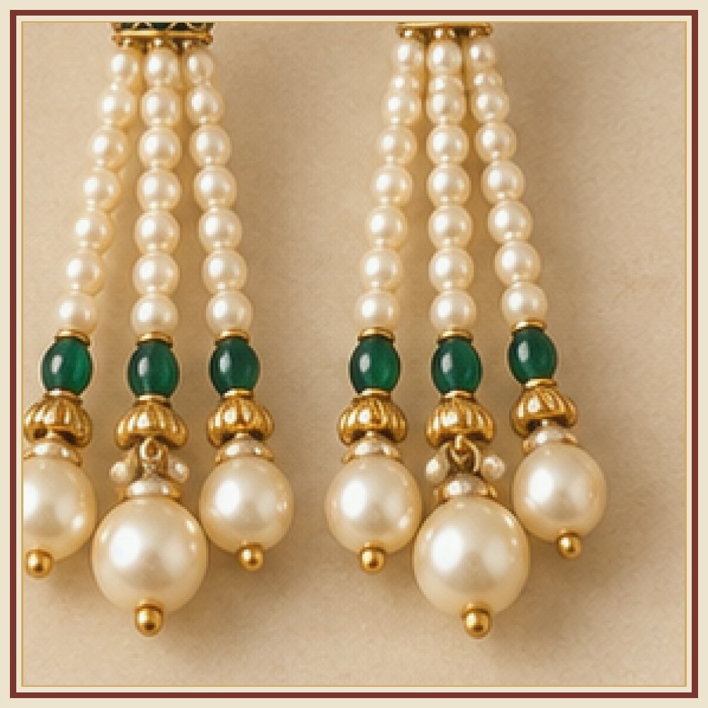 Dulhan Rajsi Moti Dome Jhumkas