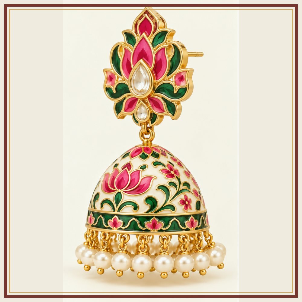 Dulhan Rajsi Moti Dome Jhumkas