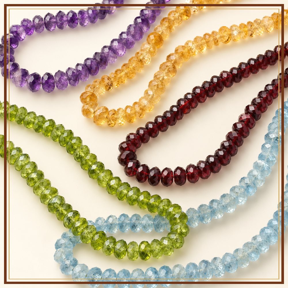 Faceted Amethyst Bead String – 3–4 mm