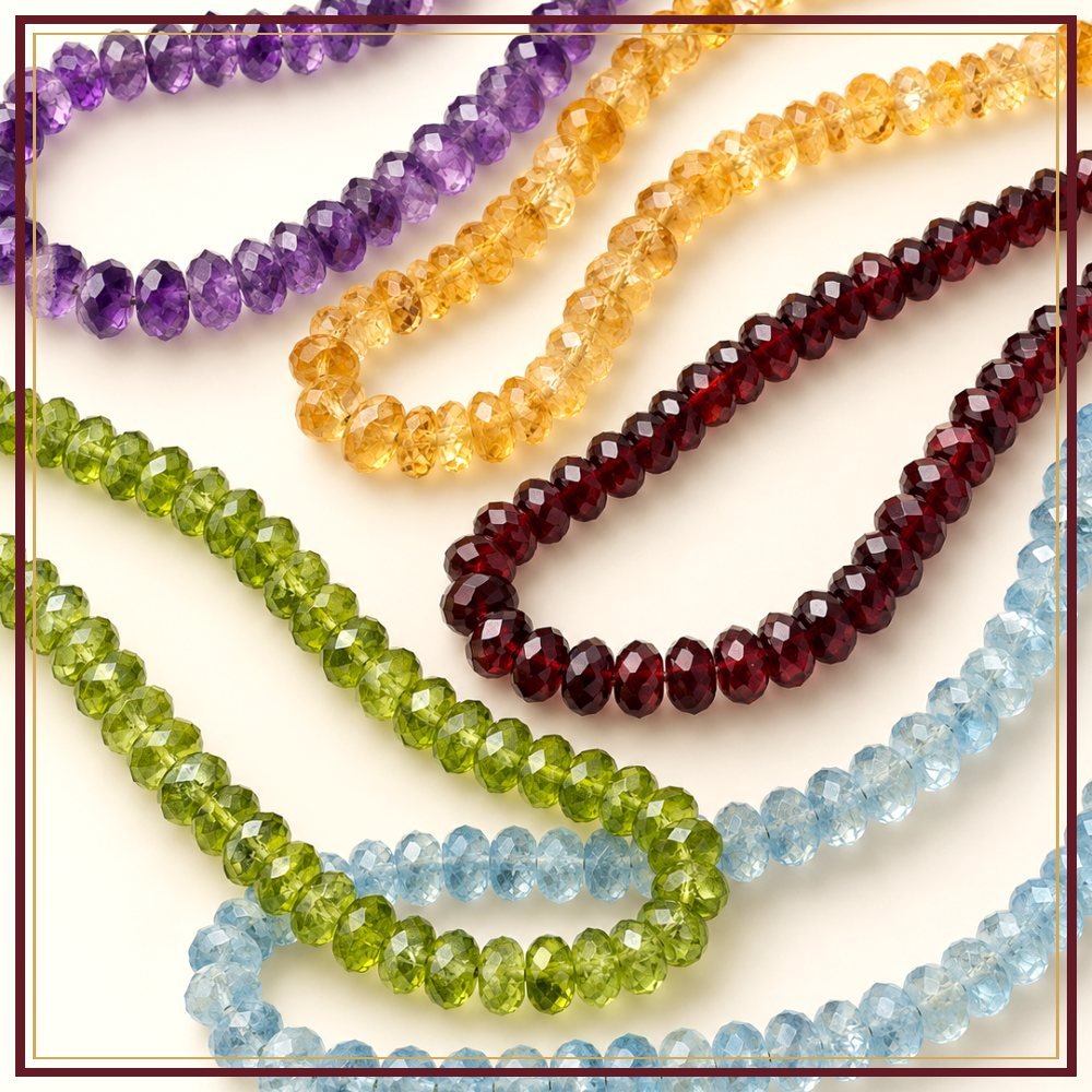 Faceted Amethyst Bead String – 5–6 mm