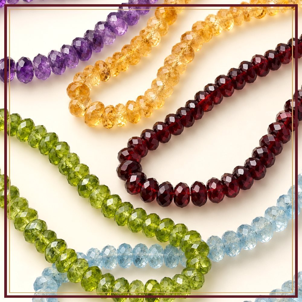 Faceted Amethyst Bead String – 5–6 mm