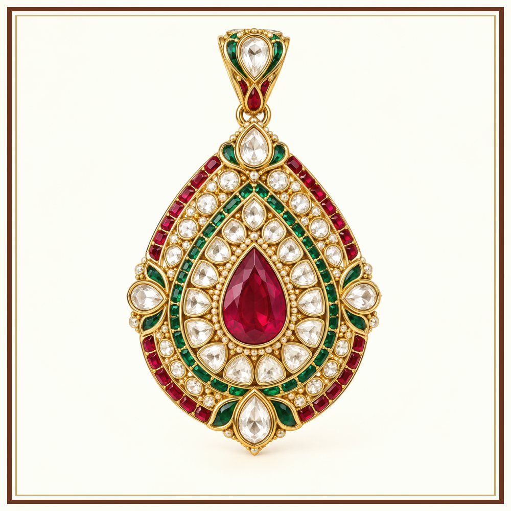 Gaj Yatra Kundan-Style Ornament Heritage Edition