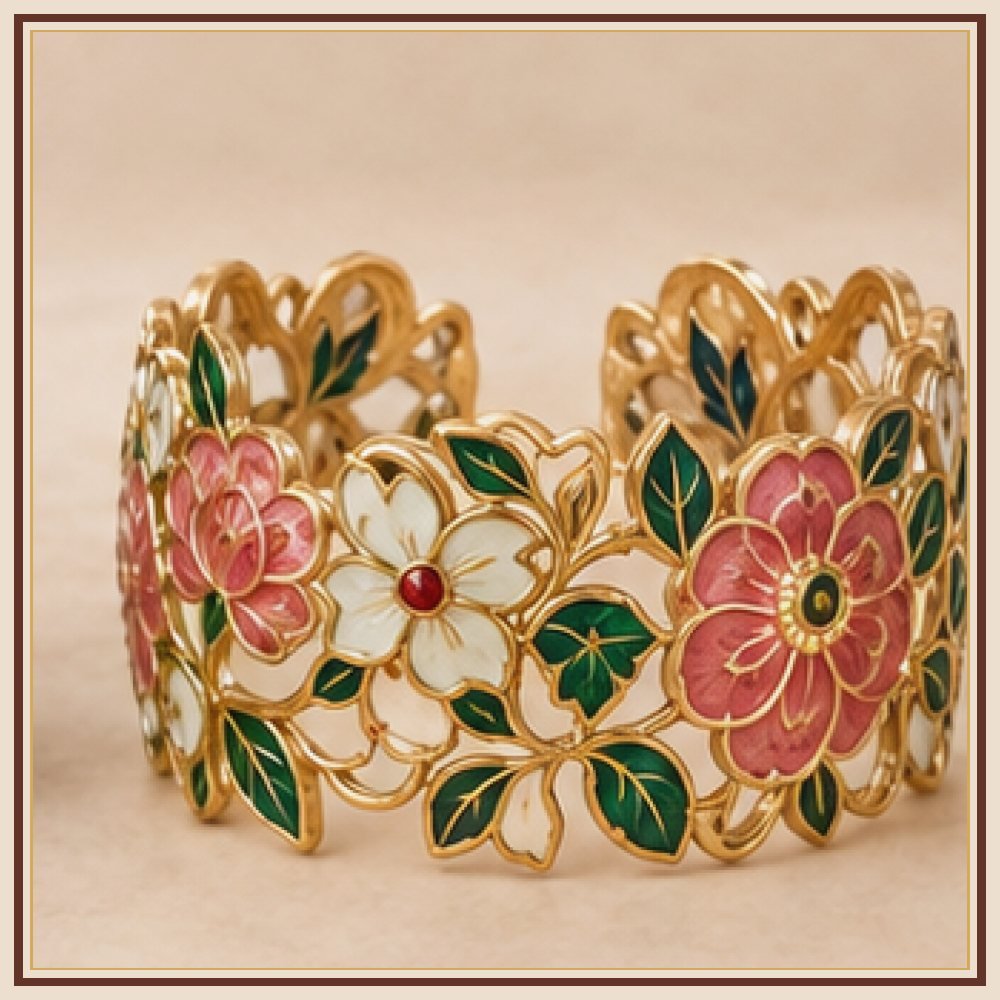 Gaj Yatra Meenakari Kada Heritage Edition