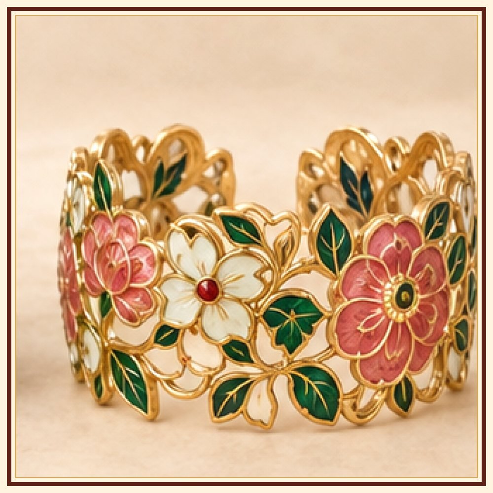 Gaj Yatra Meenakari Kada Heritage Edition